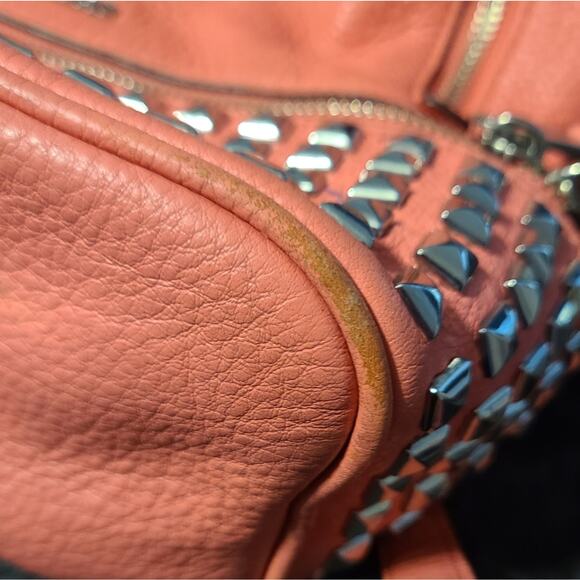 Michael Kors Rhea Studded Backpack Pink - Picture 9 of 15